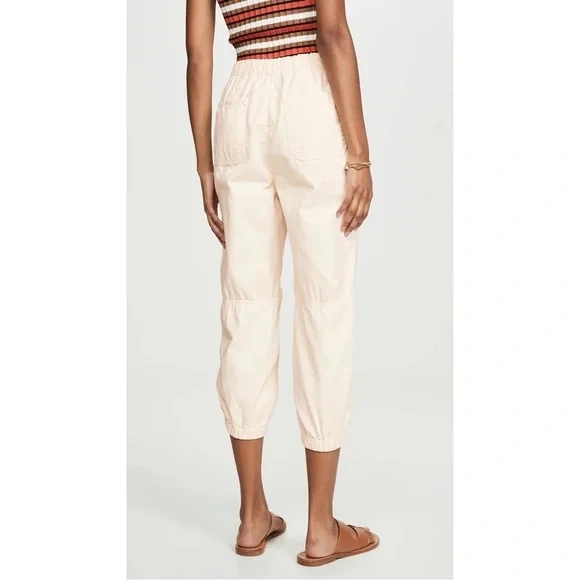 FREE PEOPLE Cadet Pull On Joggers in Almond Buff - Picture 2 of 11